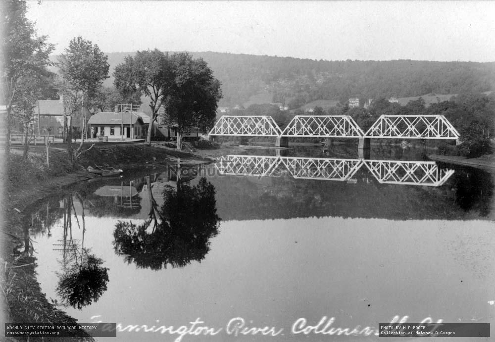 Postcard: Farmington River, Collinsville, Connecticut